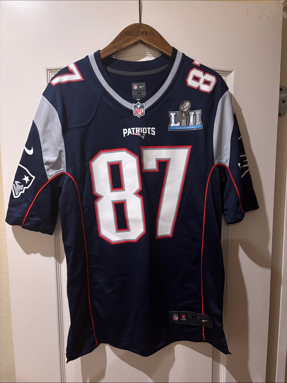 Rob Gronkowski Patriots Jersey Super Bowl 52 Medium